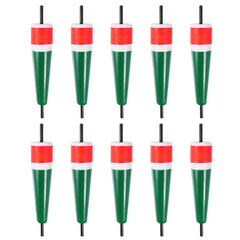 PATIKIL Popping Cork Float 16 cm (6.3 in) Orange/Green - 10 Pack