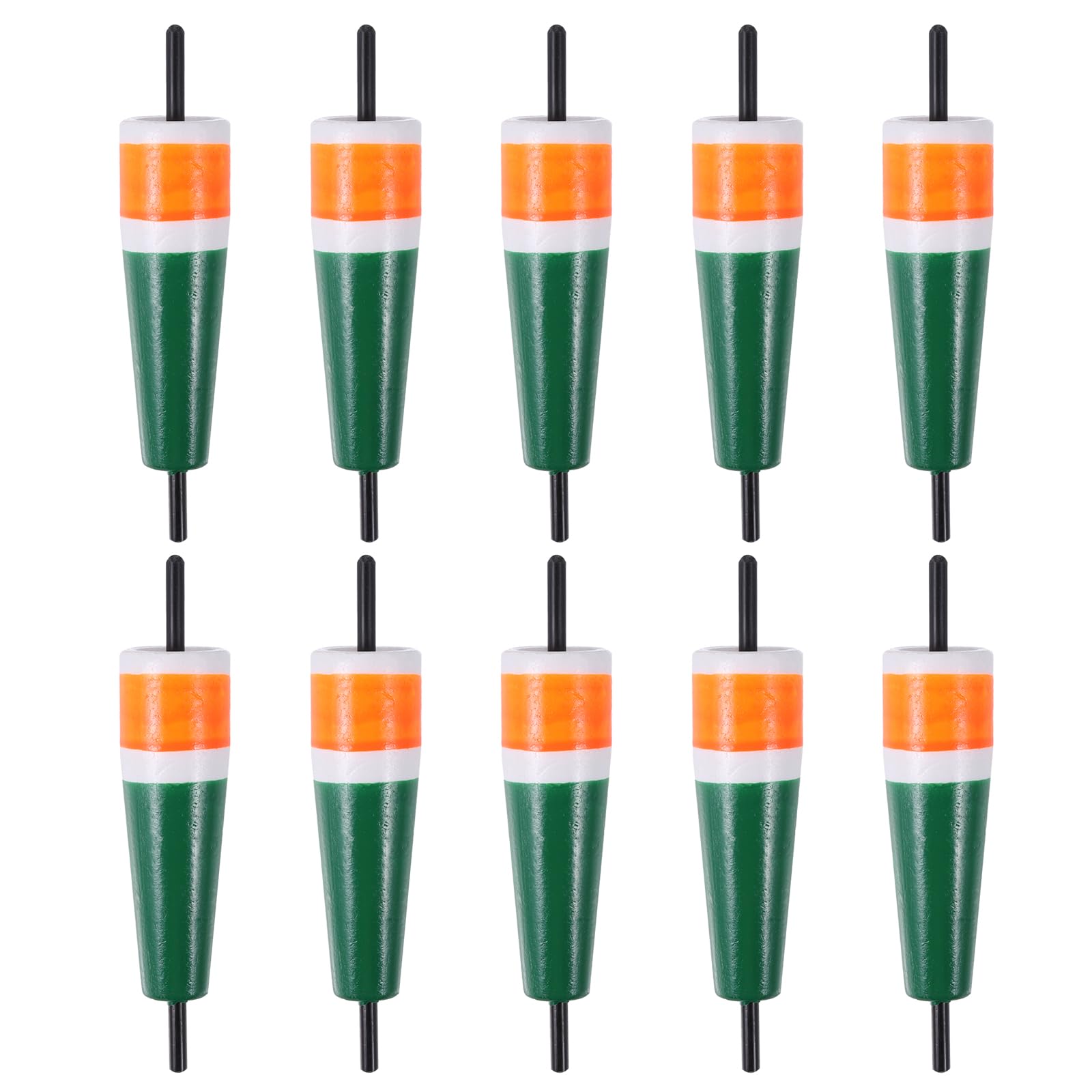 PATIKIL Popping Cork Float 4.6in orange green close up