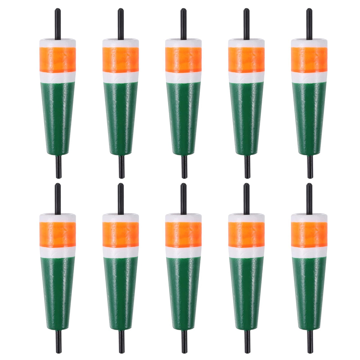 PATIKIL Popping Cork Float 4.6in orange green close up