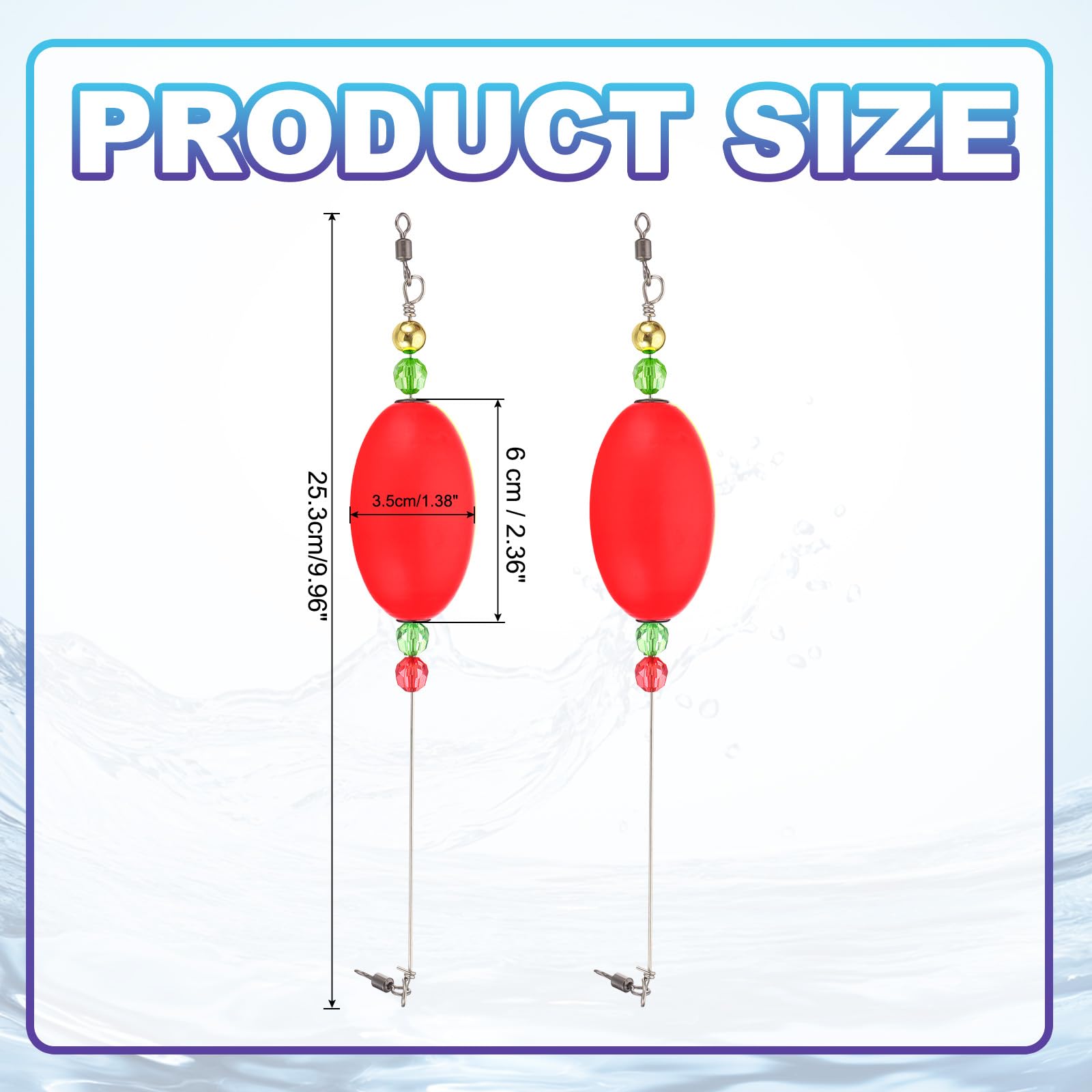 PATIKIL popping corks red floats provide visible signals from a distance