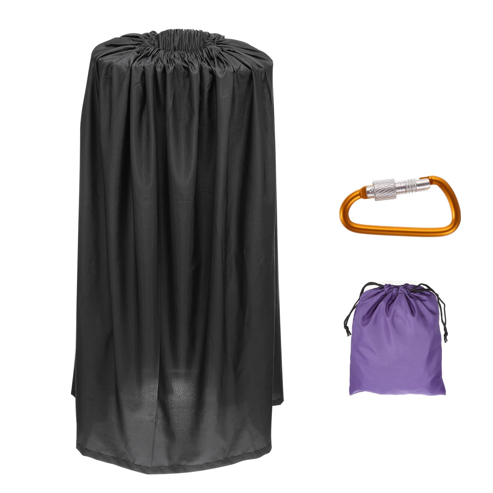 PATIKIL portable dressing room in black offers quick privacy outdoors.