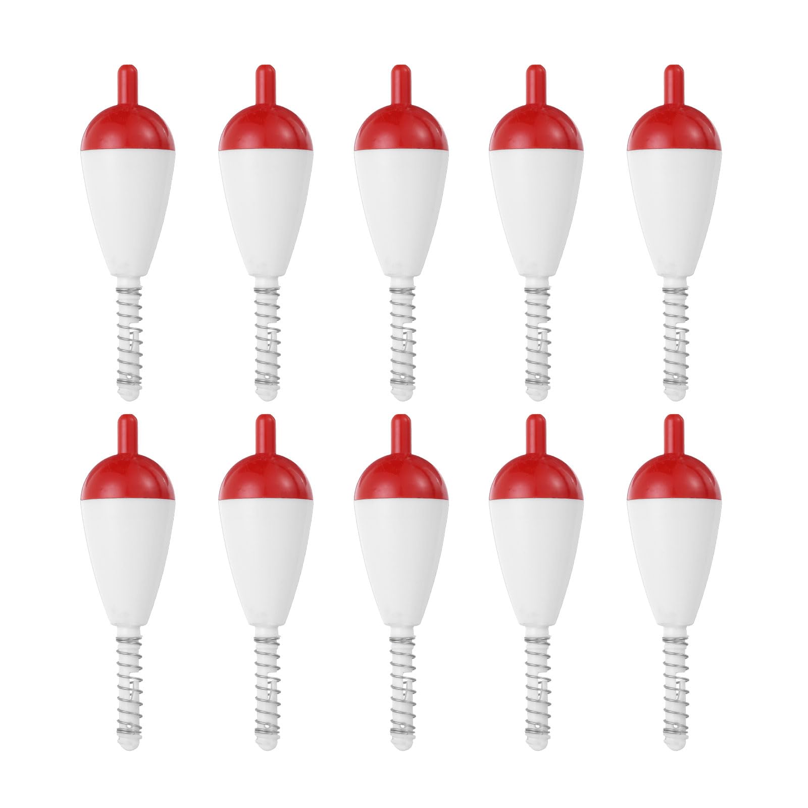 PATIKIL red slip bobber 10-pack enhances bite visibility for precise casting.