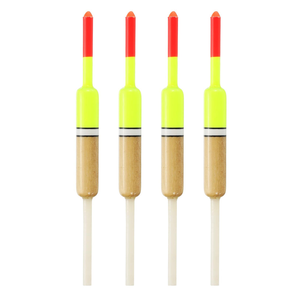 PATIKIL fishing floats red and yellow 5-inch design for clear bite signals.