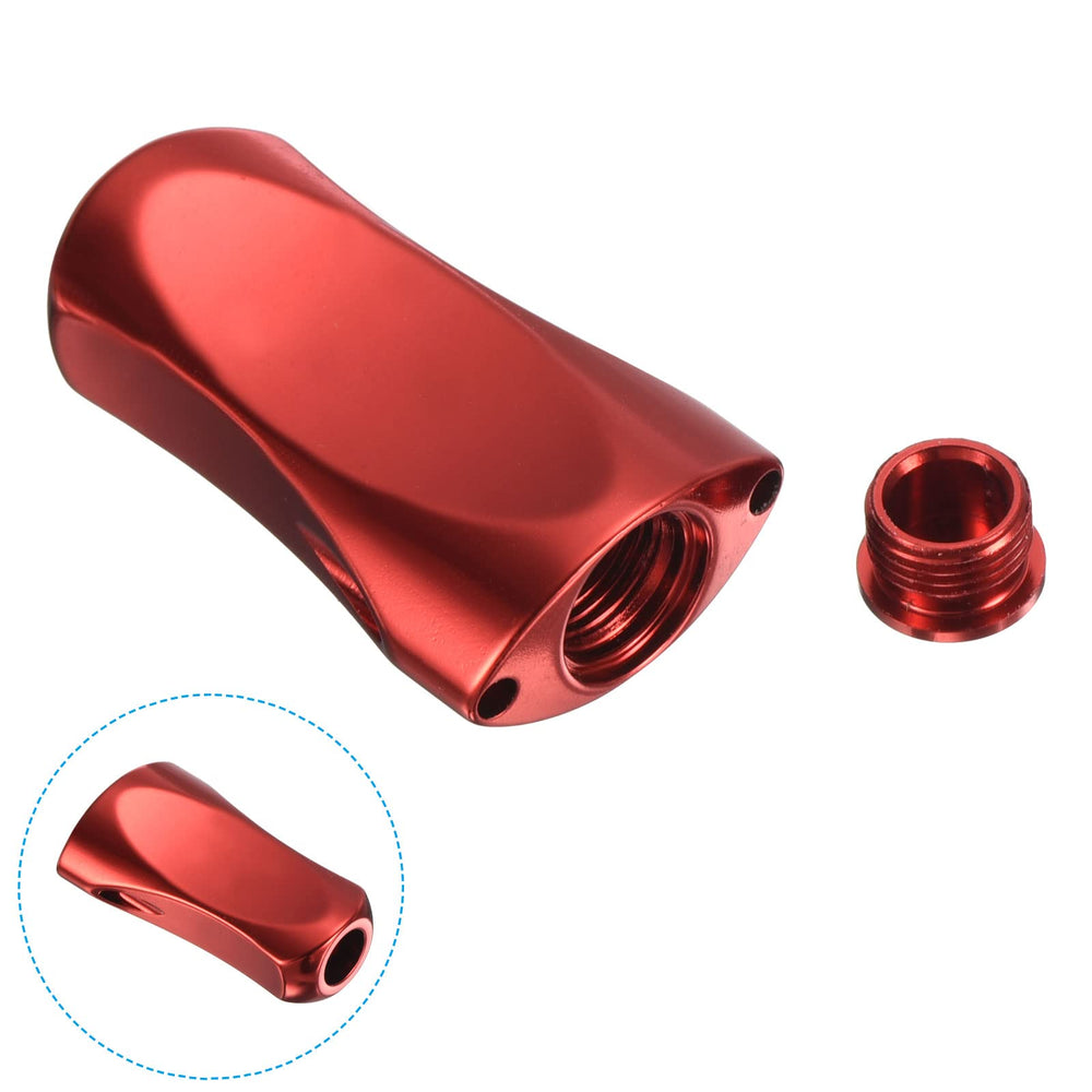 PATIKIL reel knob red installed on a 4 mm grip shaft.