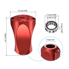 PATIKIL reel knob red during replacement demonstrates easy grip and sturdy surface.