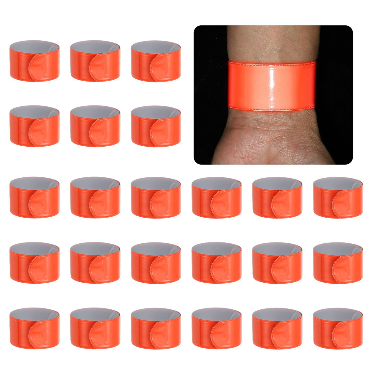 PATIKIL reflective band on arm enhances night visibility for walkers.