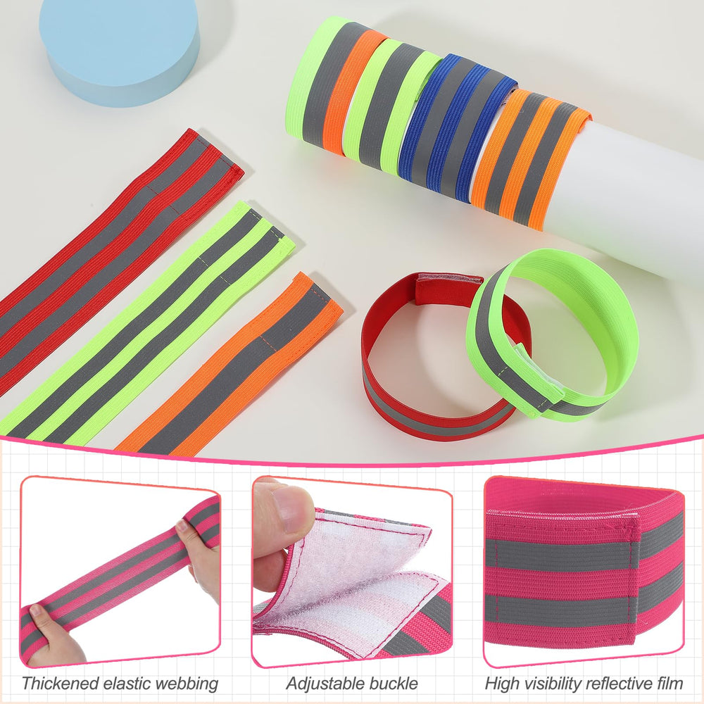 PATIKIL reflective bands on the arm provide flexible fit for cycling.