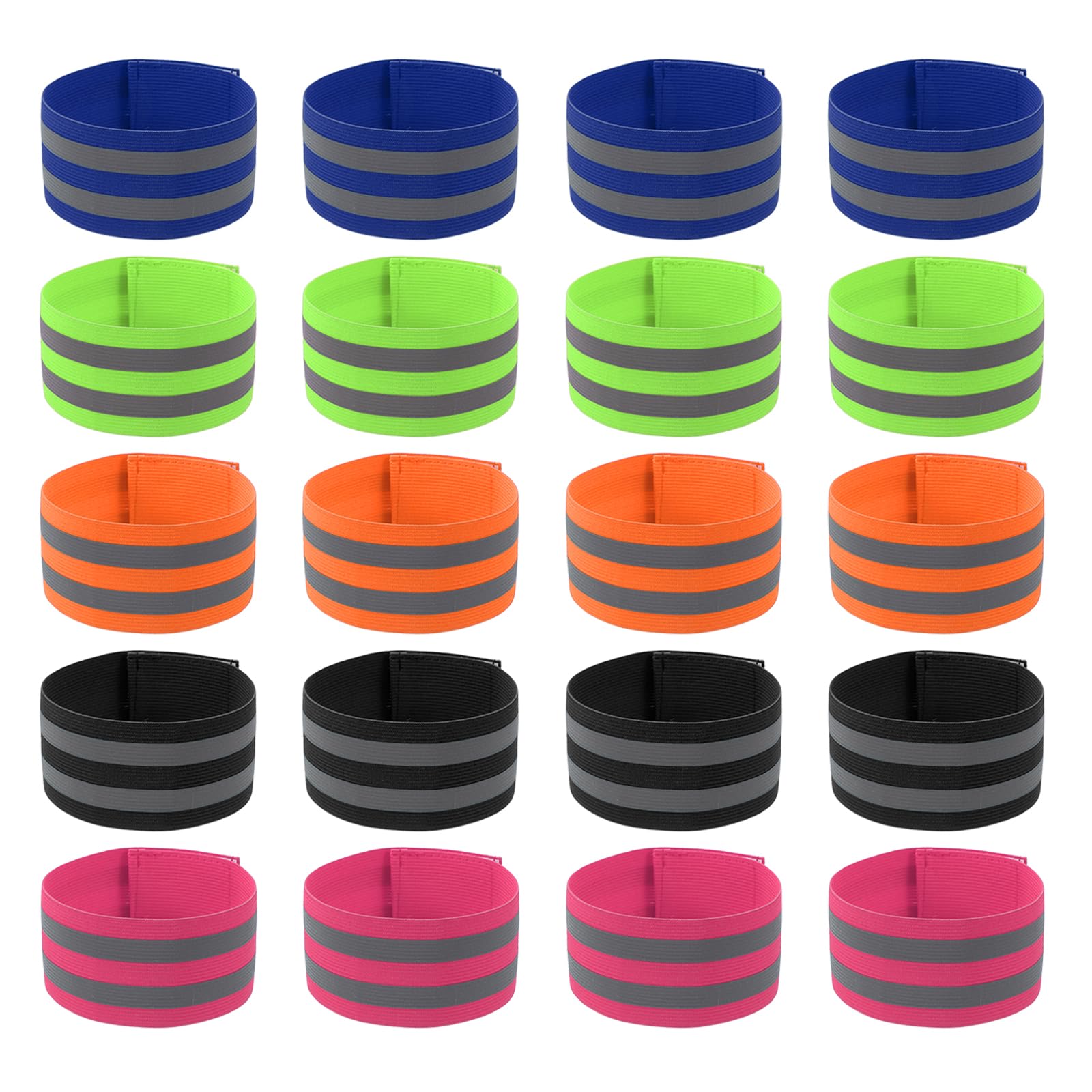 PATIKIL reflective bands on the wrist for high visibility during night runs.