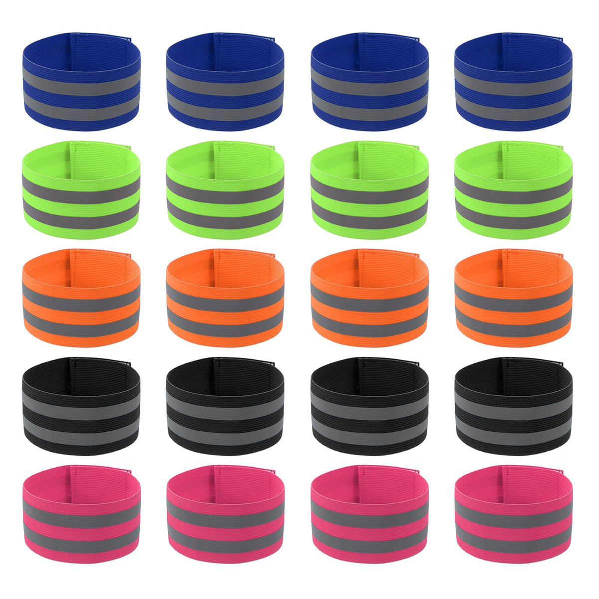 PATIKIL reflective bands on the wrist for high visibility during night runs.