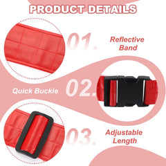 PATIKIL reflective belt worn as crossbody for hands-free safety