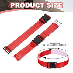 PATIKIL reflective belt red worn on the waist for enhanced safety