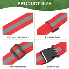 PATIKIL reflective belt worn over jersey boosts visibility during night runs