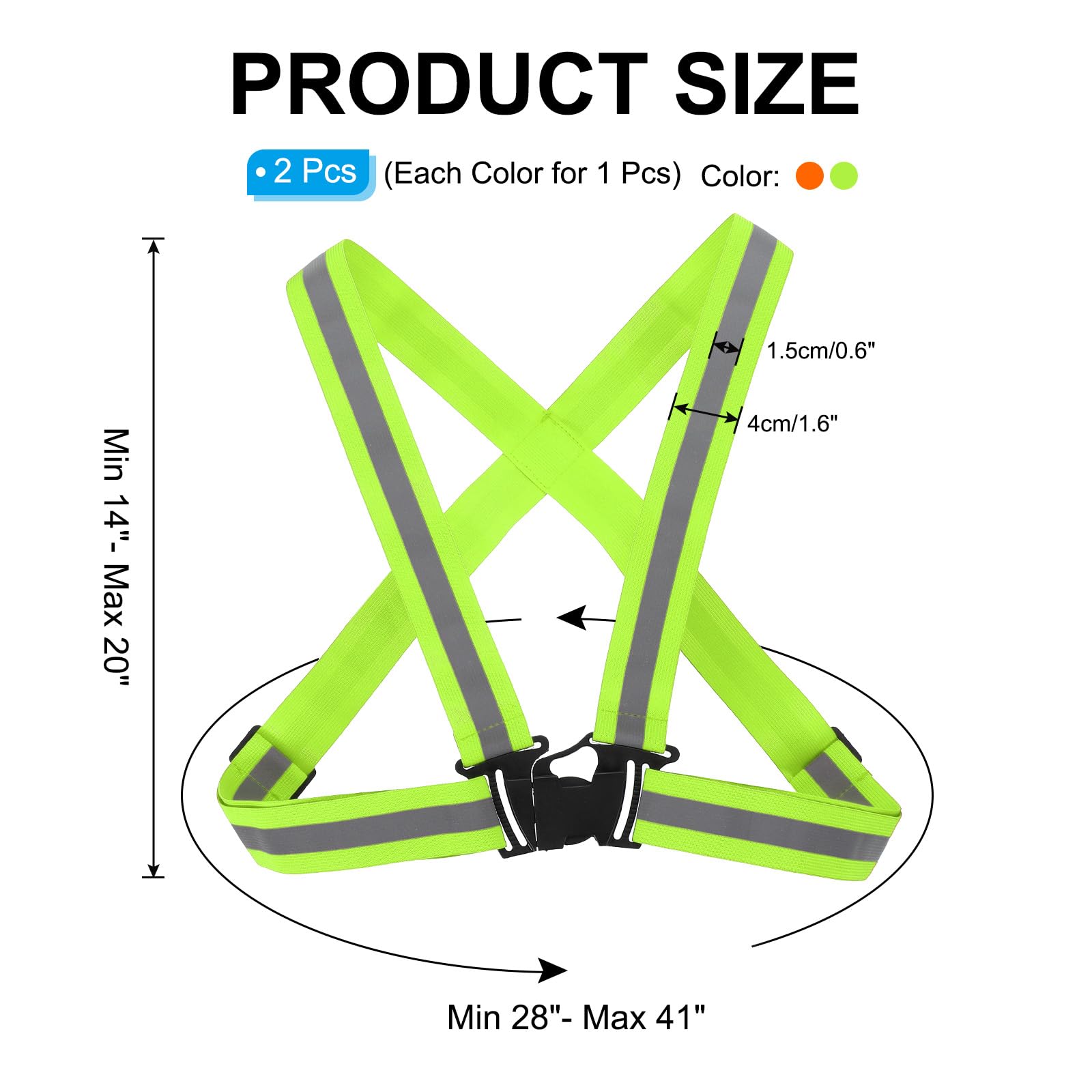 PATIKIL reflective straps show 360° visibility for safer cycling at night.