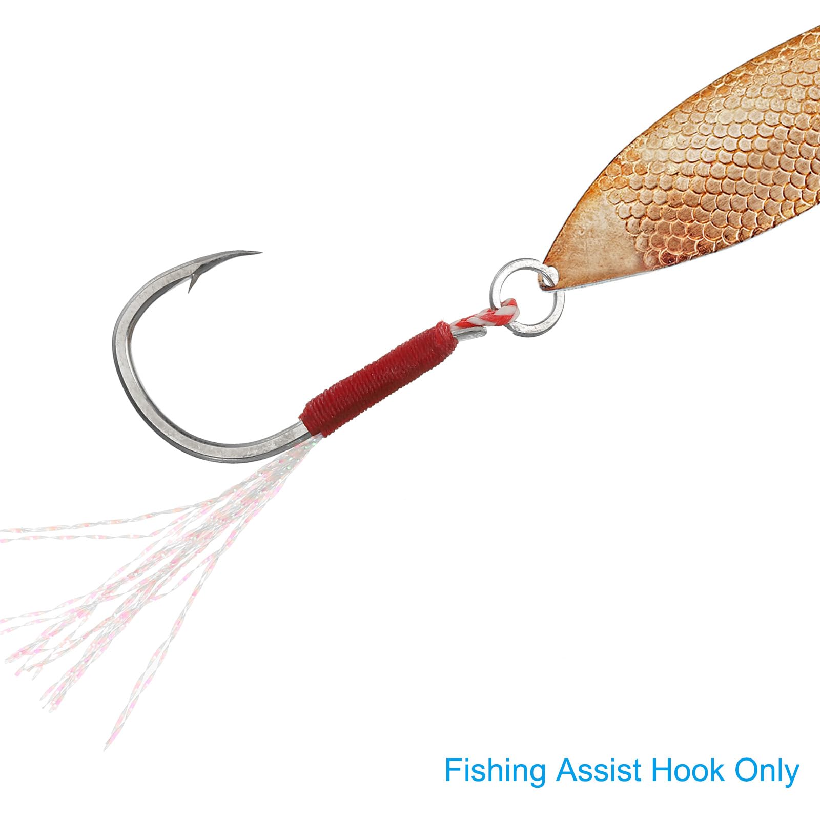 PATIKIL reflective thread boosts lure visibility in varied water conditions.