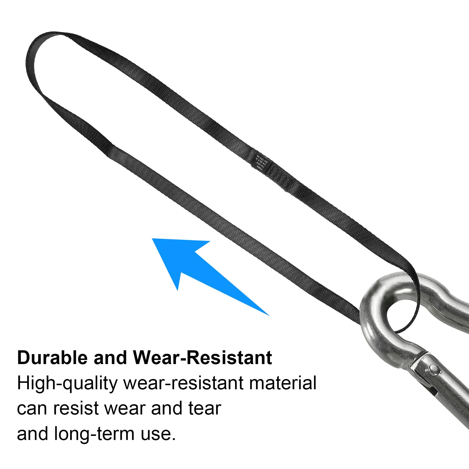 PATIKIL rock climbing strap supports secure anchors during various outdoor activities