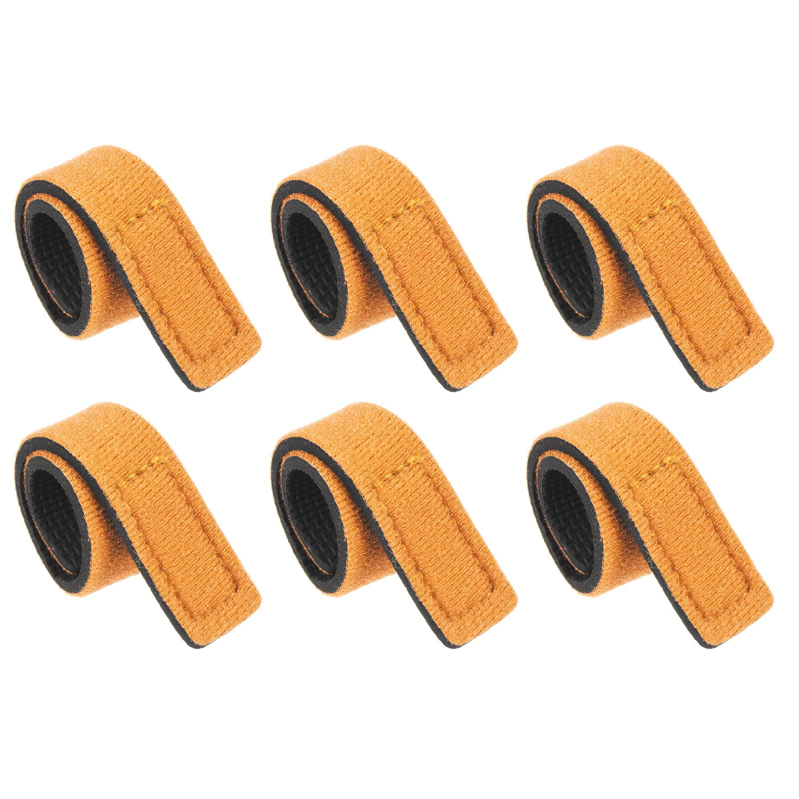 PATIKIL rod strap orange 6-pack secures fishing rods on boats