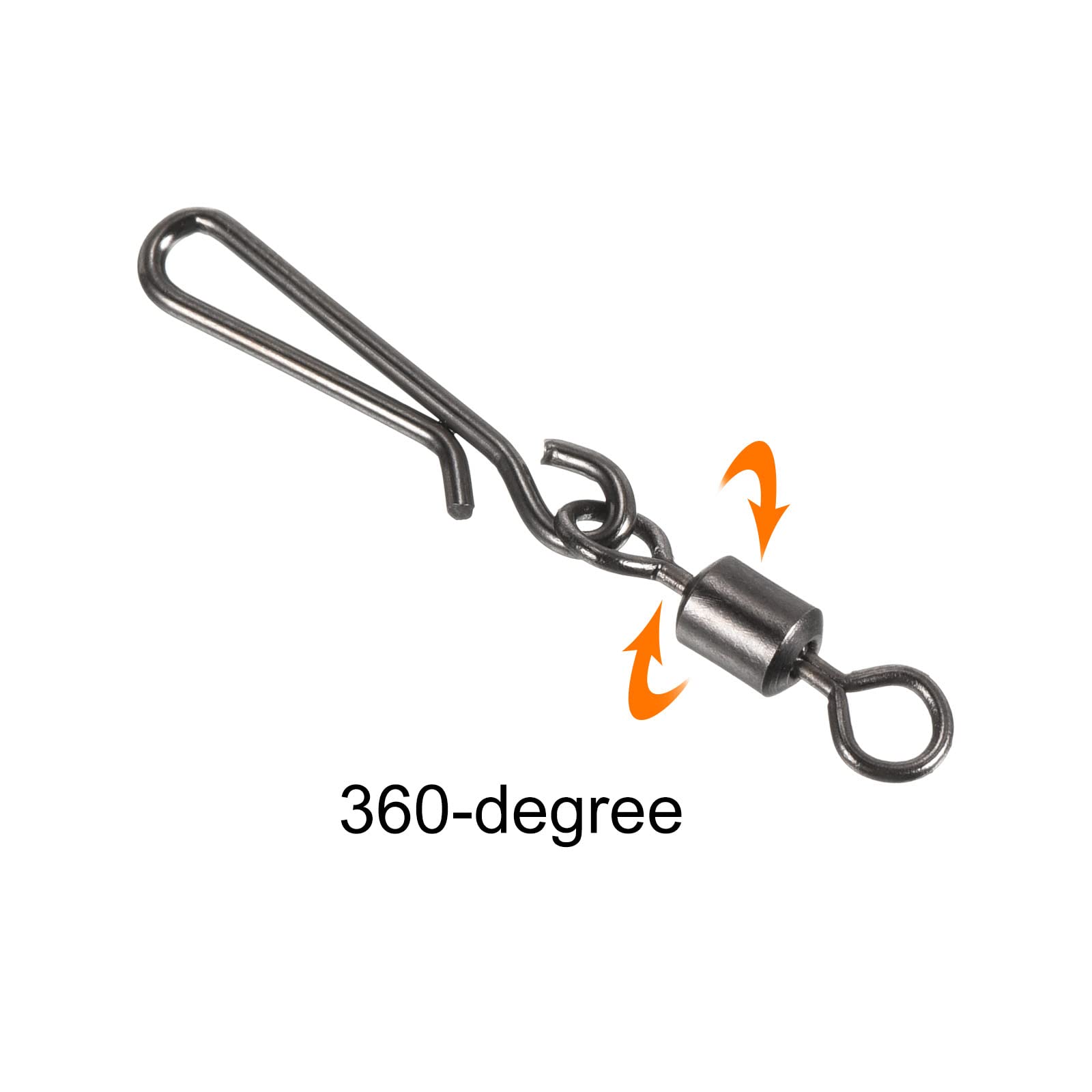 PATIKIL rolling swivel assembly in action prevents tangles during retrieves
