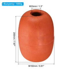 PATIKIL red rope float buoy - side view