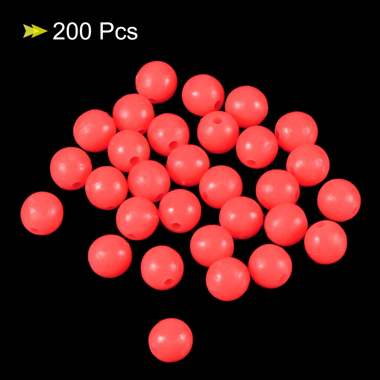 PATIKIL round red beads pack of 200 for versatile tackle