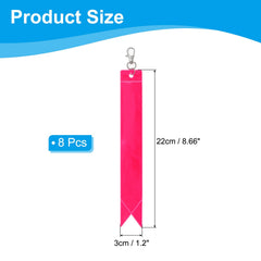 PATIKIL pink reflector pendant boosts visibility for night runs.