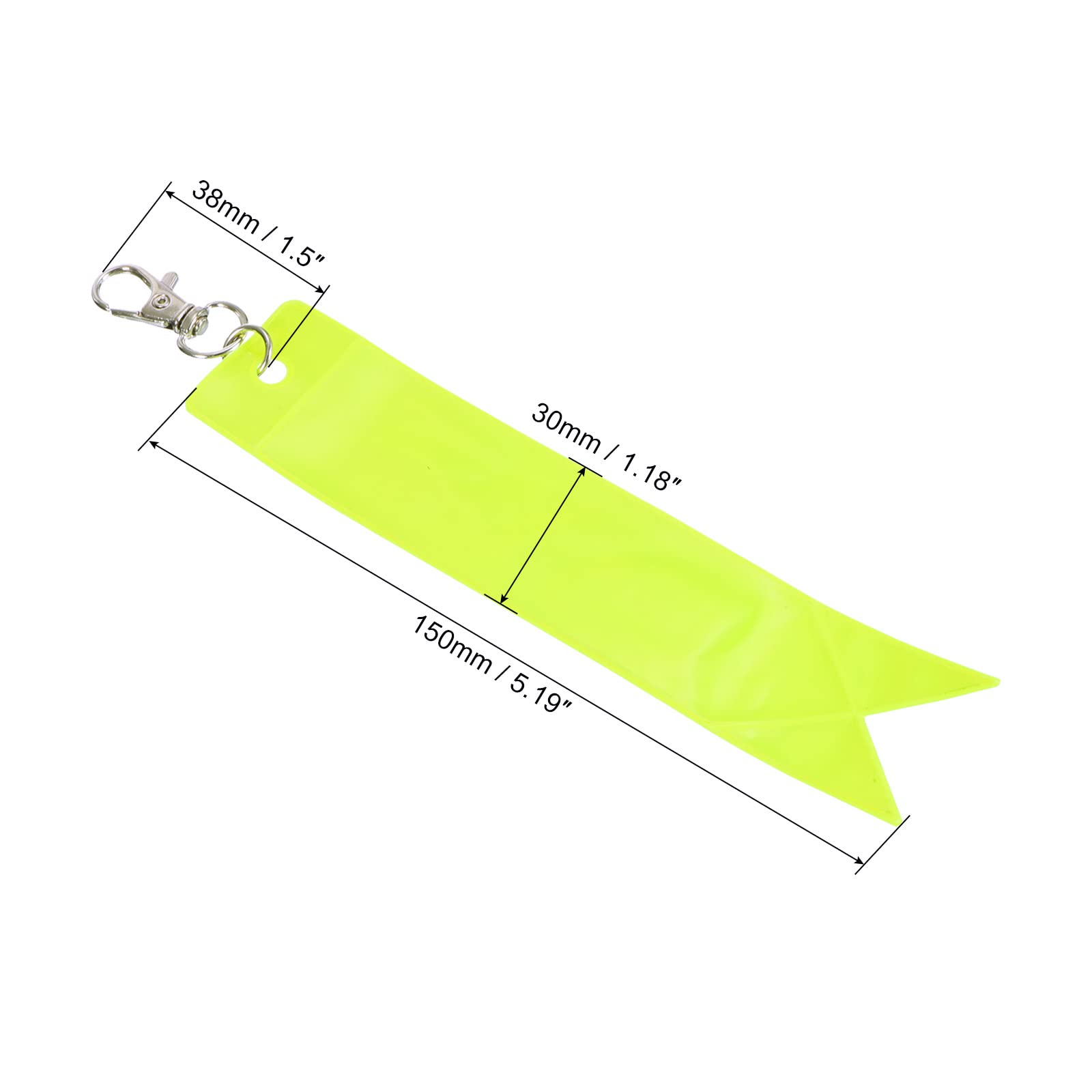PATIKIL safety reflector pendant on jacket boosts visibility in the dark.