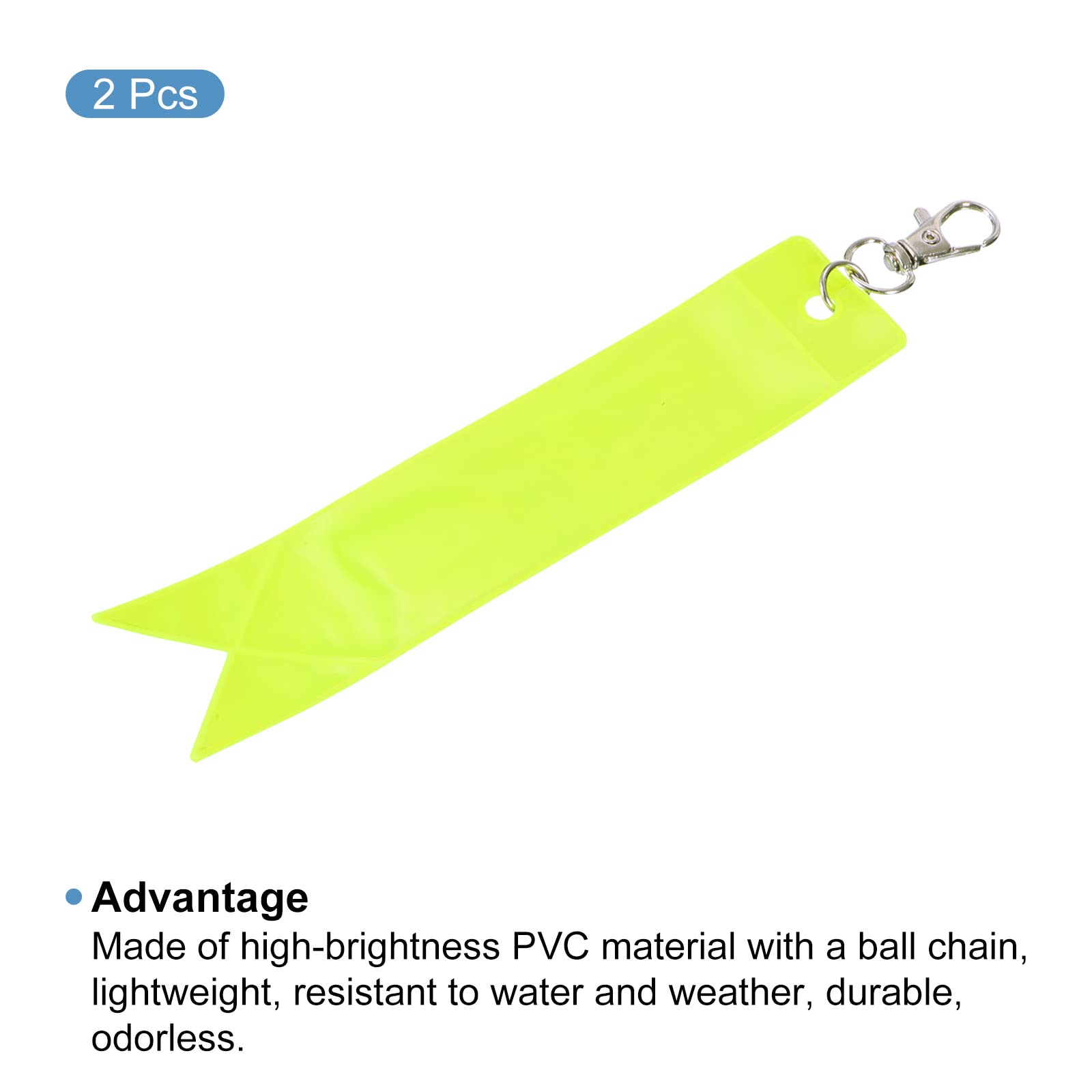 PATIKIL safety reflector pendant on purse improves night-to-day safety.