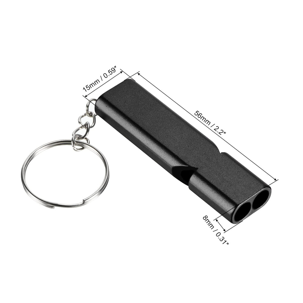 PATIKIL safety whistle with lanyard and keyring for quick access.