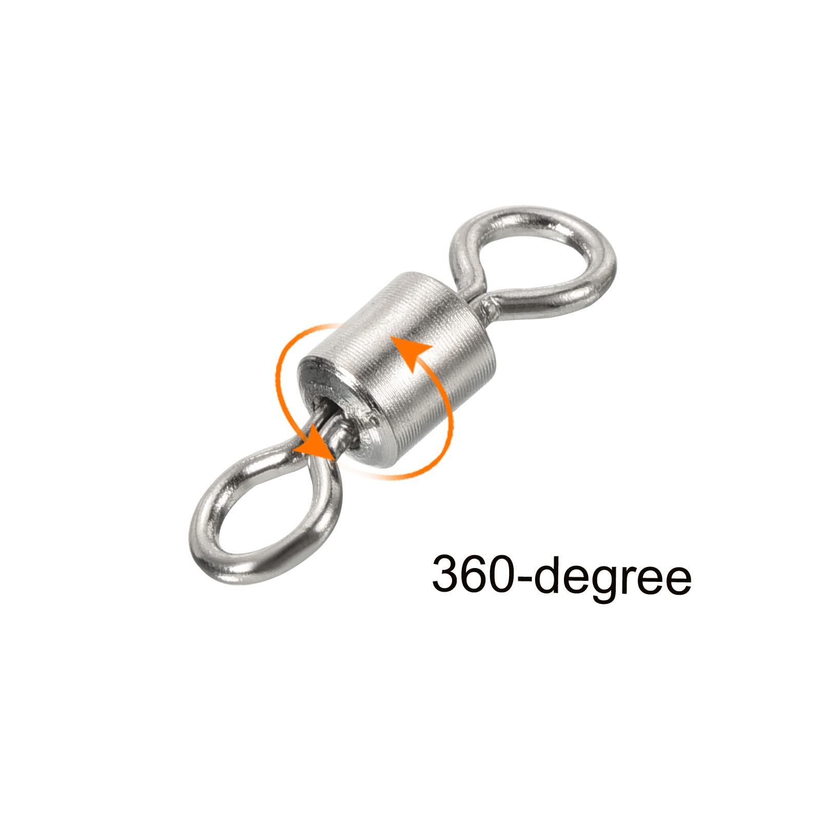PATIKIL polished copper swivel on lure rig for saltwater and freshwater use.