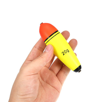 PATIKIL sea and freshwater setup with bright yellow floats in use.