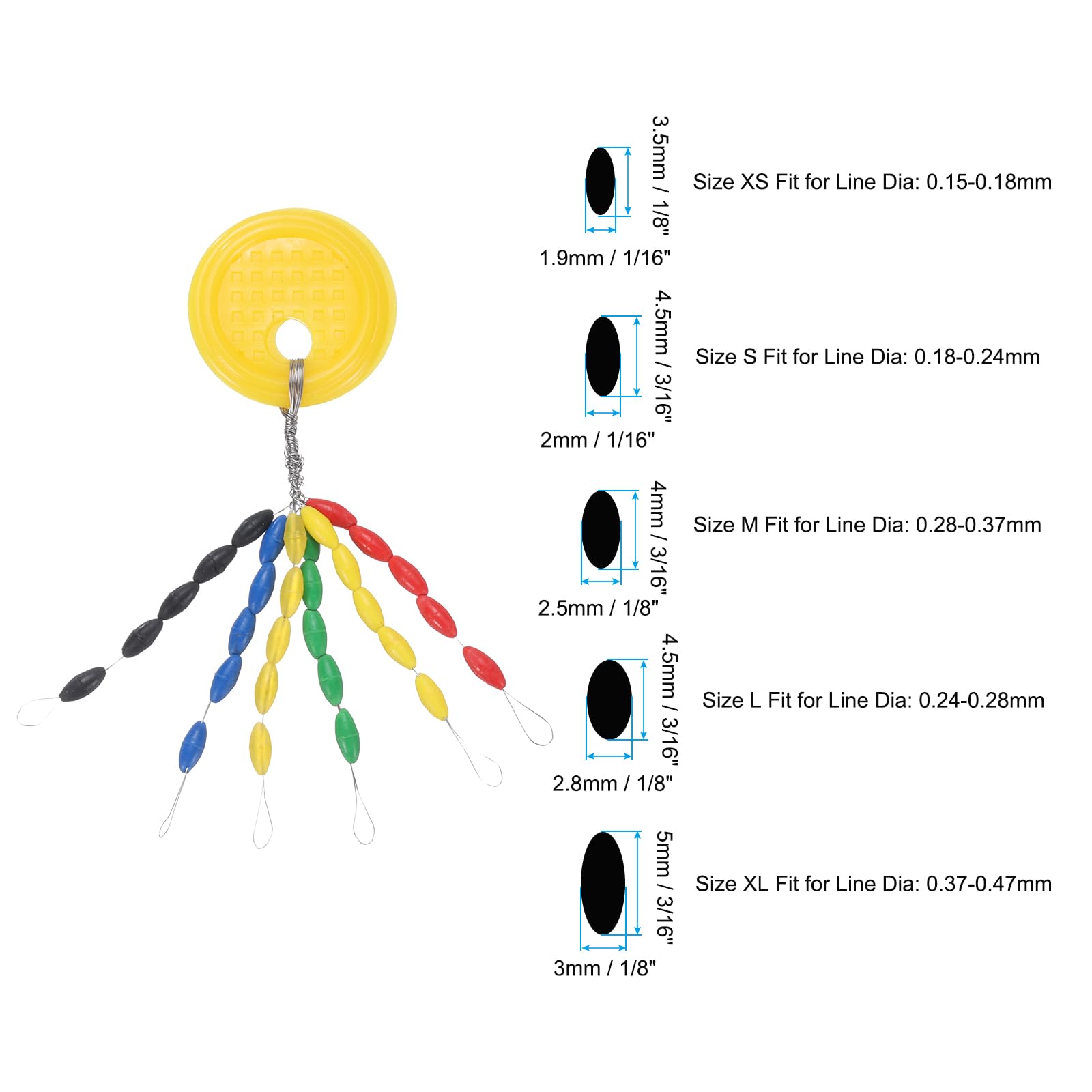 PATIKIL silicone fishing beads enable easy, secure line stops on rigs.