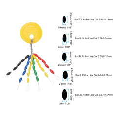 PATIKIL silicone fishing beads enable easy, secure line stops on rigs.