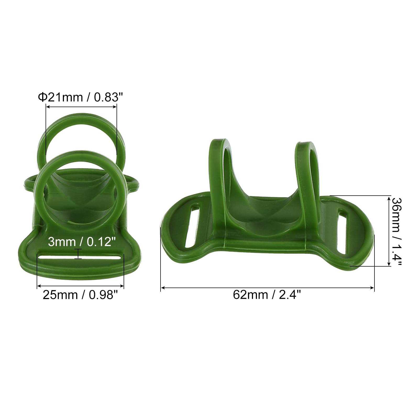 PATIKIL silicone headlamp holder side view showing flexible fit during activities