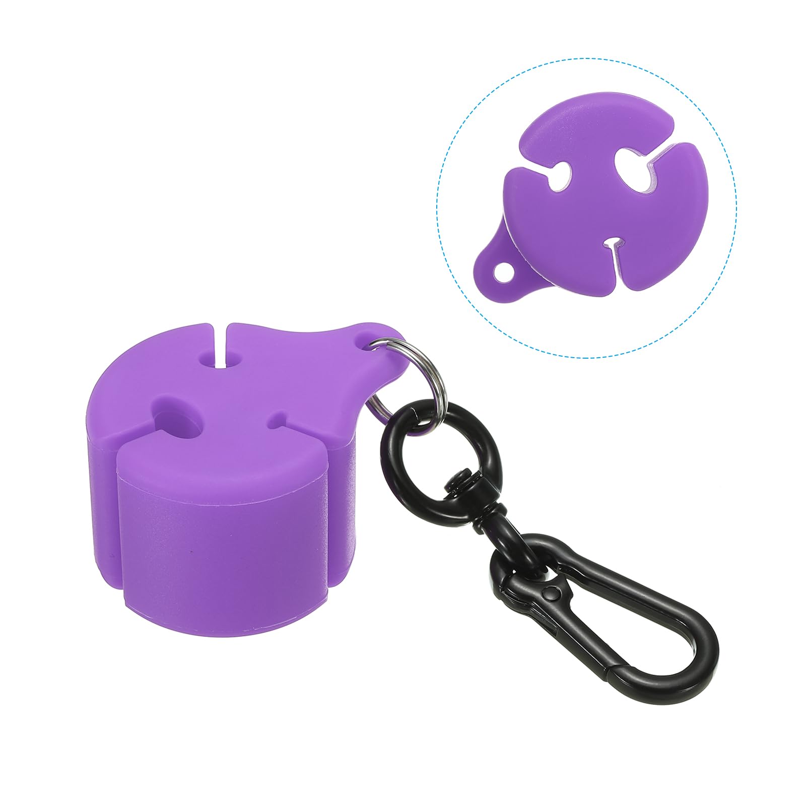 PATIKIL silicone rod clip with 6mm groove suits mid-size rod diameters