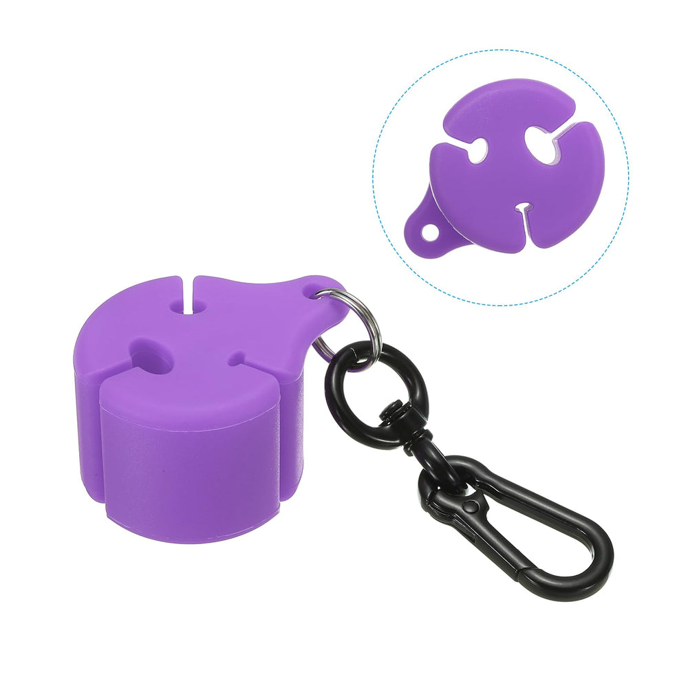 PATIKIL silicone rod clip with 6mm groove suits mid-size rod diameters