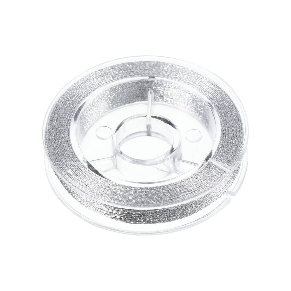 PATIKIL silver-tone 450D wrapping thread for durable guide fixing on fishing rods.
