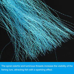 PATIKIL Sky Blue spiral thread detail enhances lure realism and movement.