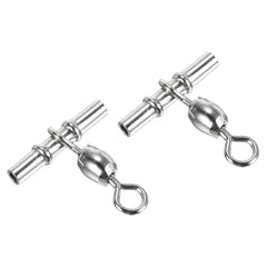 PATIKIL sleeve swivel 3‑way close-up showing rugged nickel‑plated stainless steel for rotation