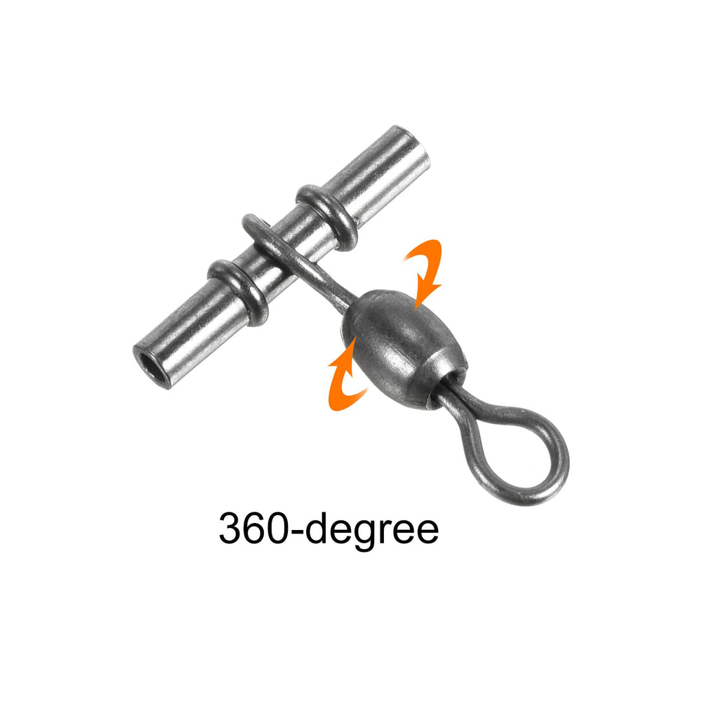 PATIKIL sleeve swivel with black finish blends with tackle