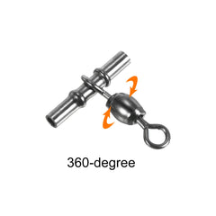 PATIKIL sleeve swivel with nickel-plated surface resists corrosion during long fishing sessions