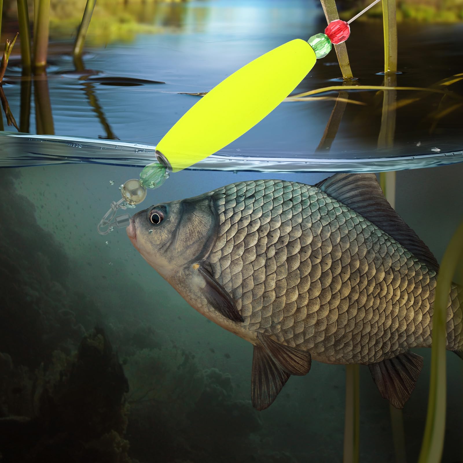 PATIKIL sliding float rig enables easy depth control during casts