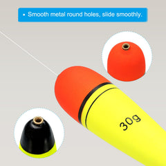 PATIKIL slip bobber 1oz features smooth-hole ends enabling easy line movement.