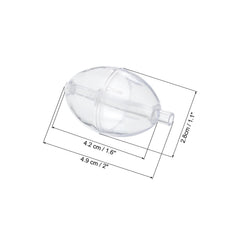 PATIKIL 2in clear float side view demonstrates lightweight ABS for easy casting.