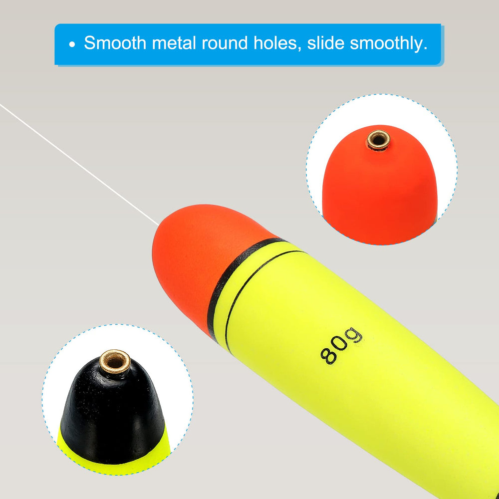 PATIKIL four-pack slip bobbers arranged to illustrate versatile freshwater and sea setups