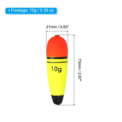 PATIKIL slip bobber end-holes design reduces line snagging