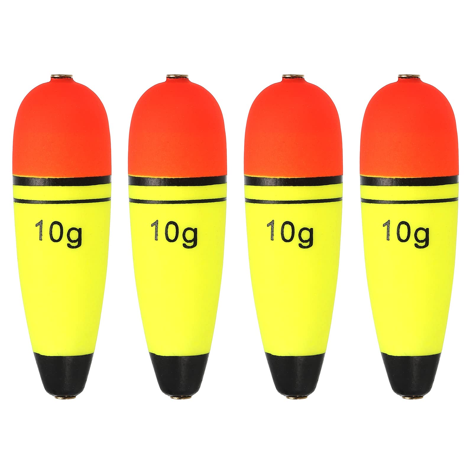 PATIKIL slip bobber front view in yellow for depth control