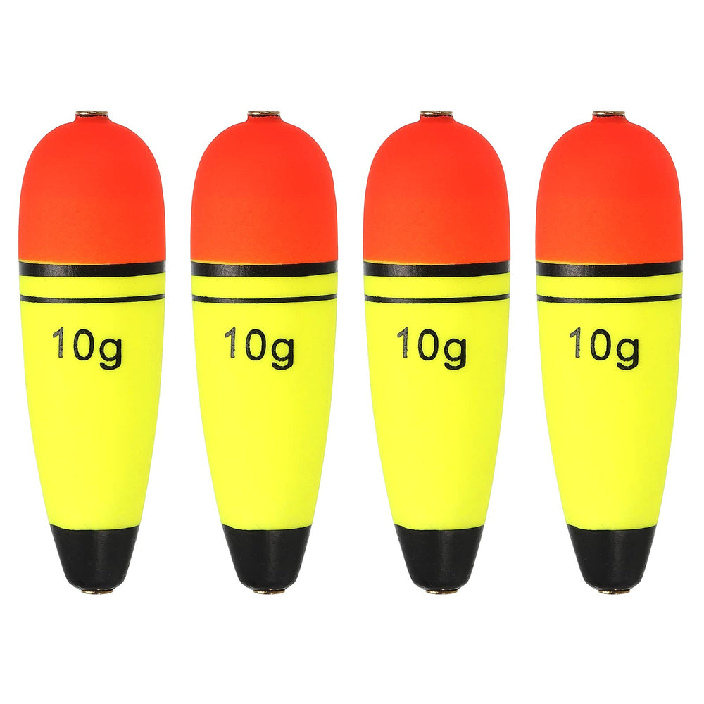 PATIKIL slip bobber front view in yellow for depth control