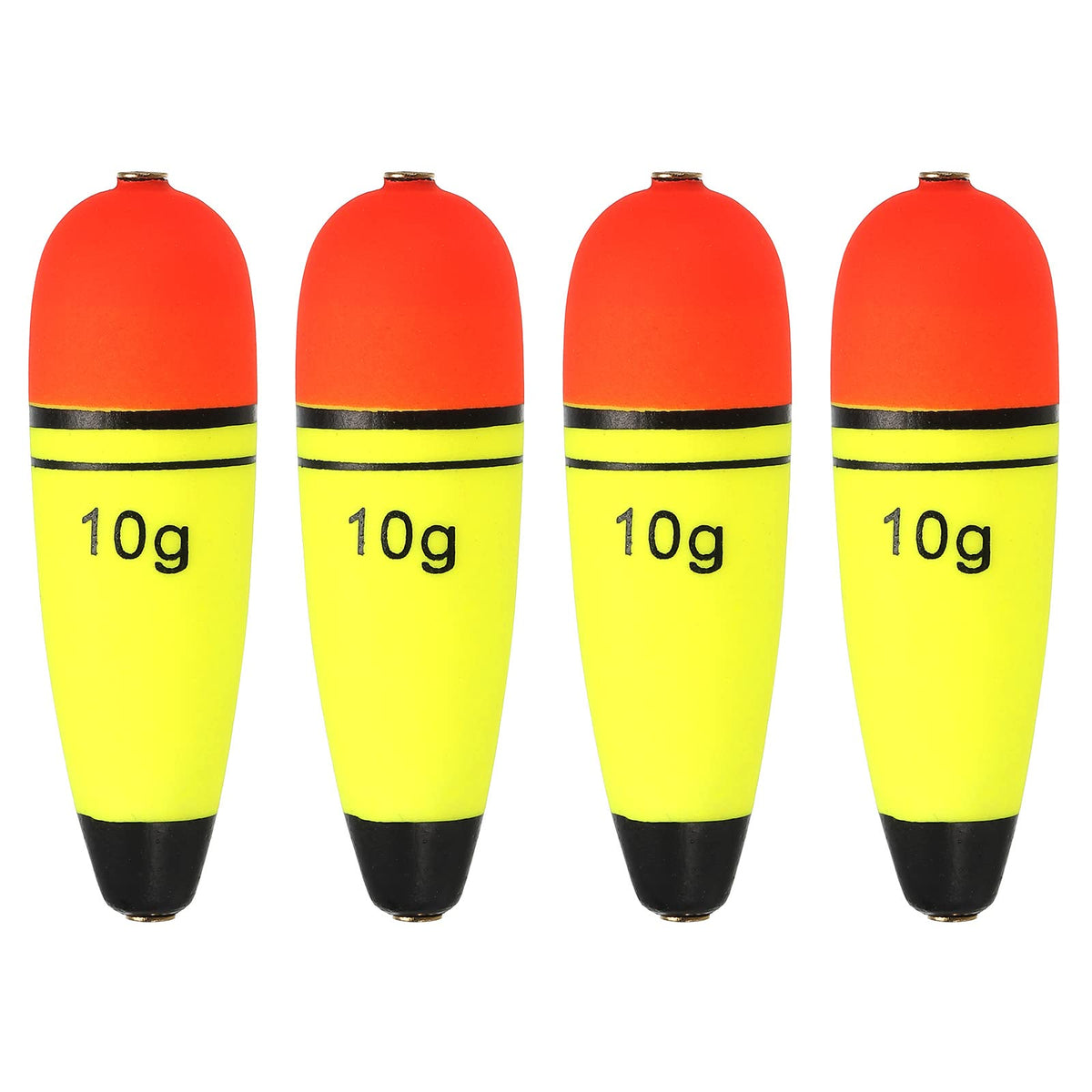 PATIKIL slip bobber front view in yellow for depth control