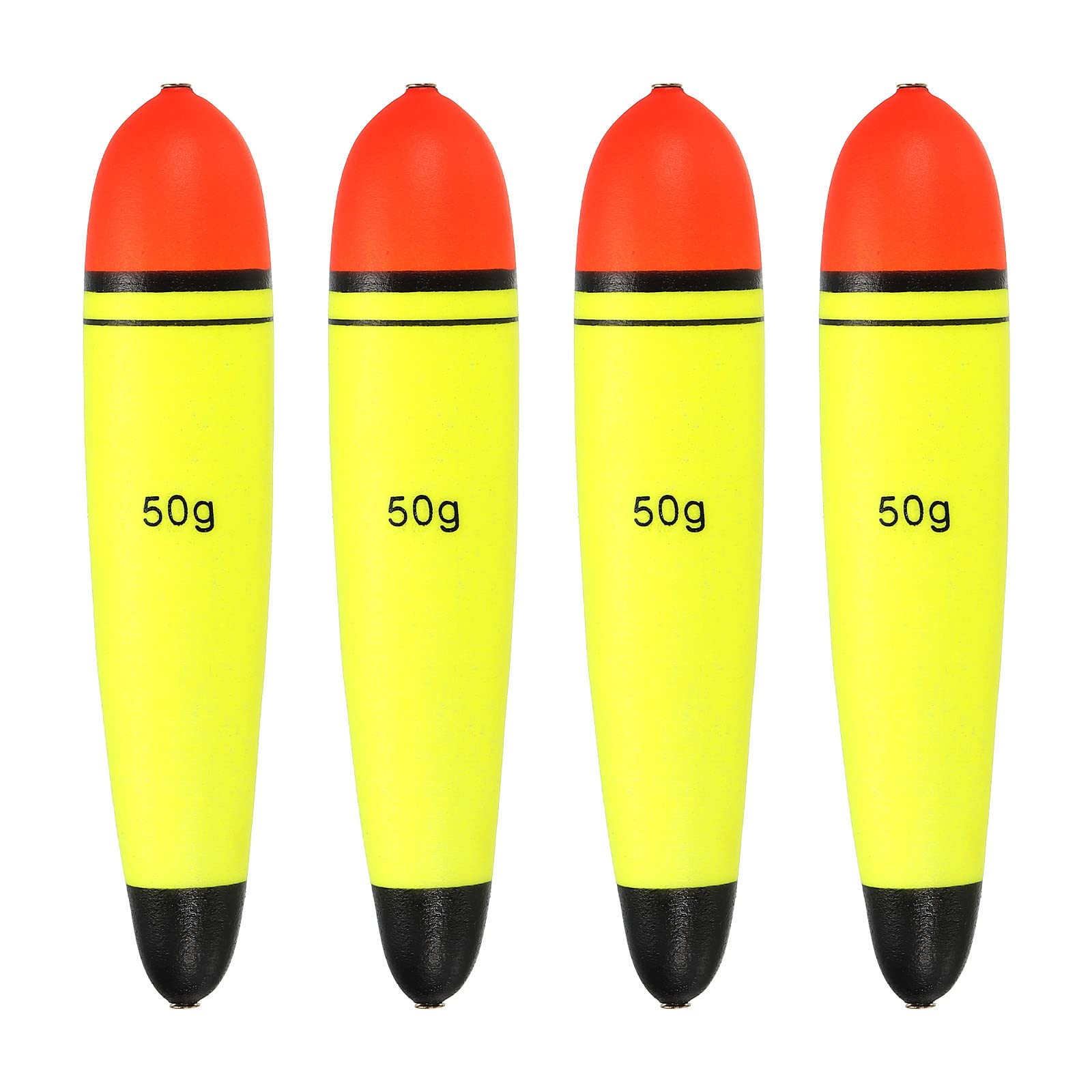 PATIKIL slip bobber front view with smooth holes for snag-free line flow.
