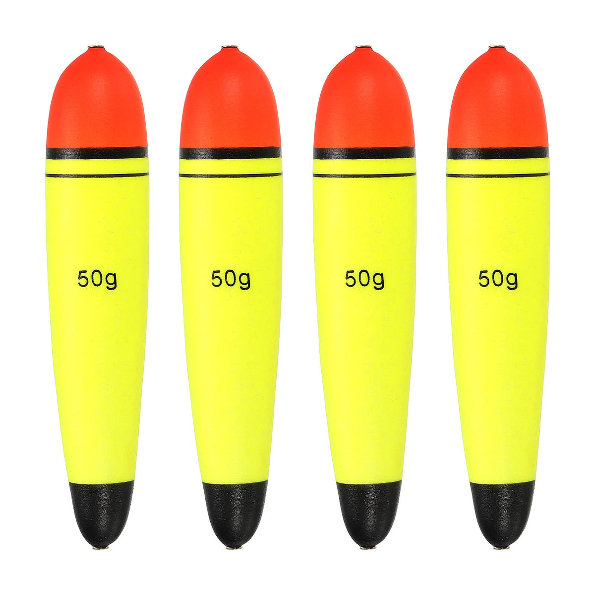 PATIKIL slip bobber front view with smooth holes for snag-free line flow.