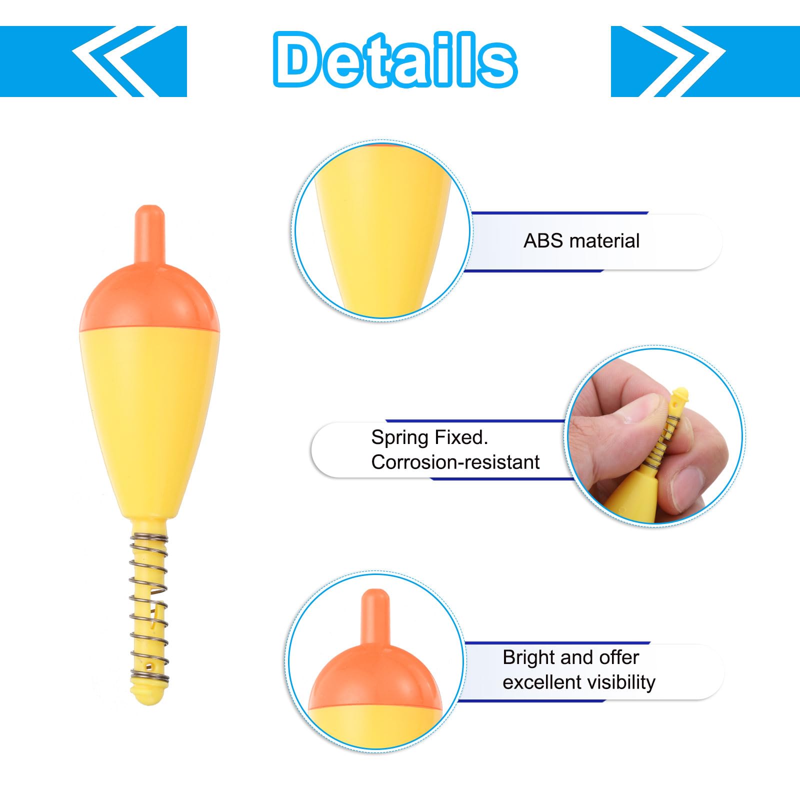 PATIKIL slip float setup illustration shows easy depth adjustment and versatility.